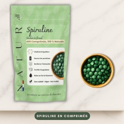 Spiruline Bio en Comprimés 500 mg – Énergie & Immunité Natur’All