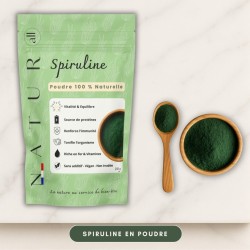Spiruline Bio en Poudre – Super-Aliment Énergie & Détox – Natur’All