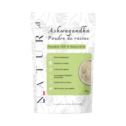 Poudre Ashwagandha 250g 100 % Naturelle | Anti-Stress, Sommeil, Énergie | Natur’all