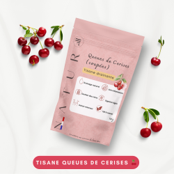 Tisane Minceur Queues de Cerise Coupées 100 g – Drainage, Ventre Plat & Détox Naturelle