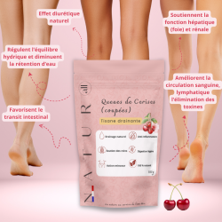 Tisane Minceur Queues de Cerise Coupées 100 g – Drainage, Ventre Plat & Détox Naturelle