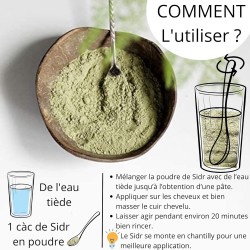 Poudre Ayurvédique de Sidr 100g – Cosm'Ethics® | Soin Naturel Cuir Chevelu & Peau