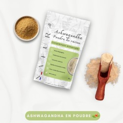 Ashwagandha 500g – Poudre 100 % Naturelle | Anti-Stress, Sommeil, Énergie | Natur’all